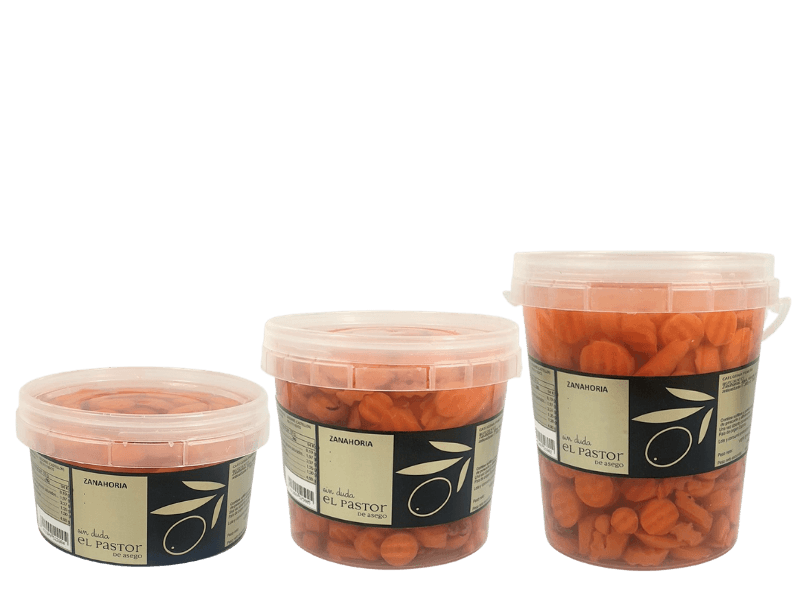 conjunto tarrinas zanahorias